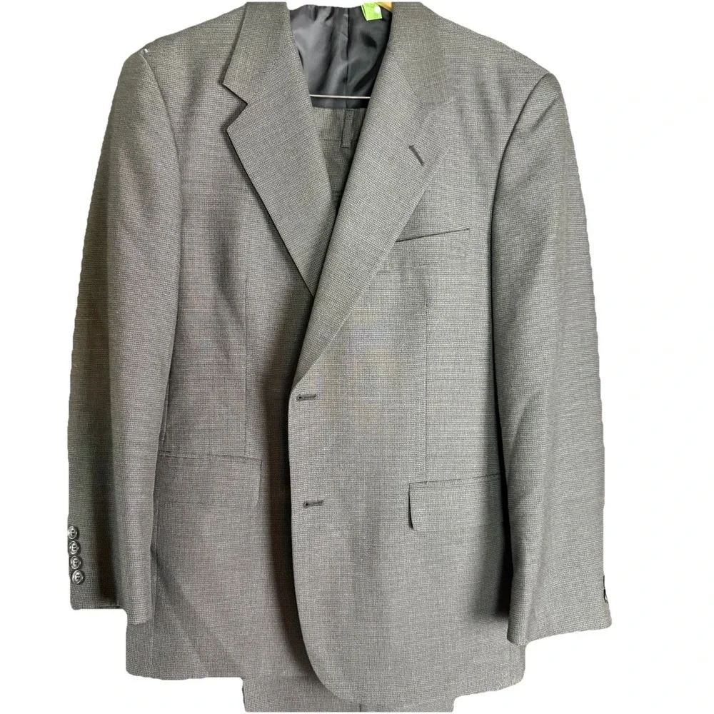 40R/34W Kilburne & Finch 2pc Suit  Men Coat Blazer‎ Sport Jacket Pant Wool Blend